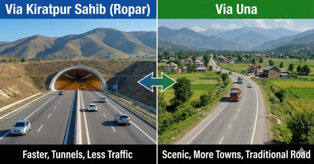 Chandigarh to Bilaspur via Ropar