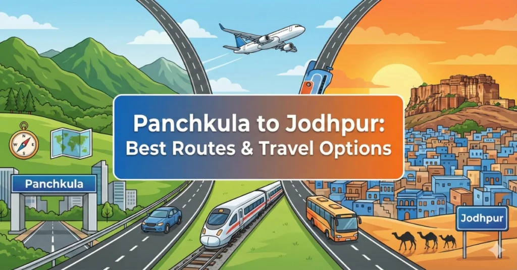 Panchkula-to-Jodhpur Route Distance