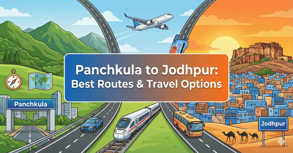 Panchkula-to-Jodhpur Route Distance