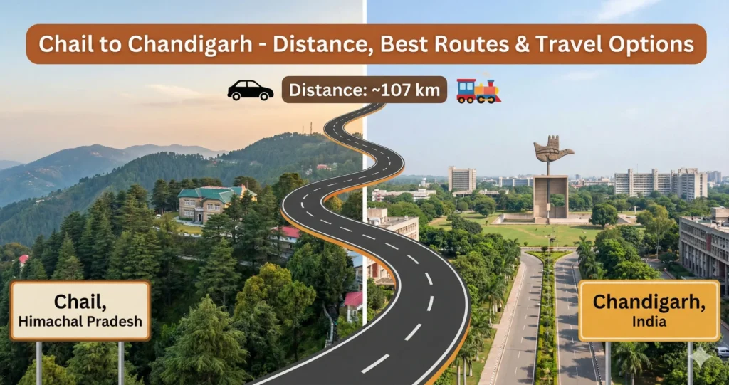 Chail to Chandigarh