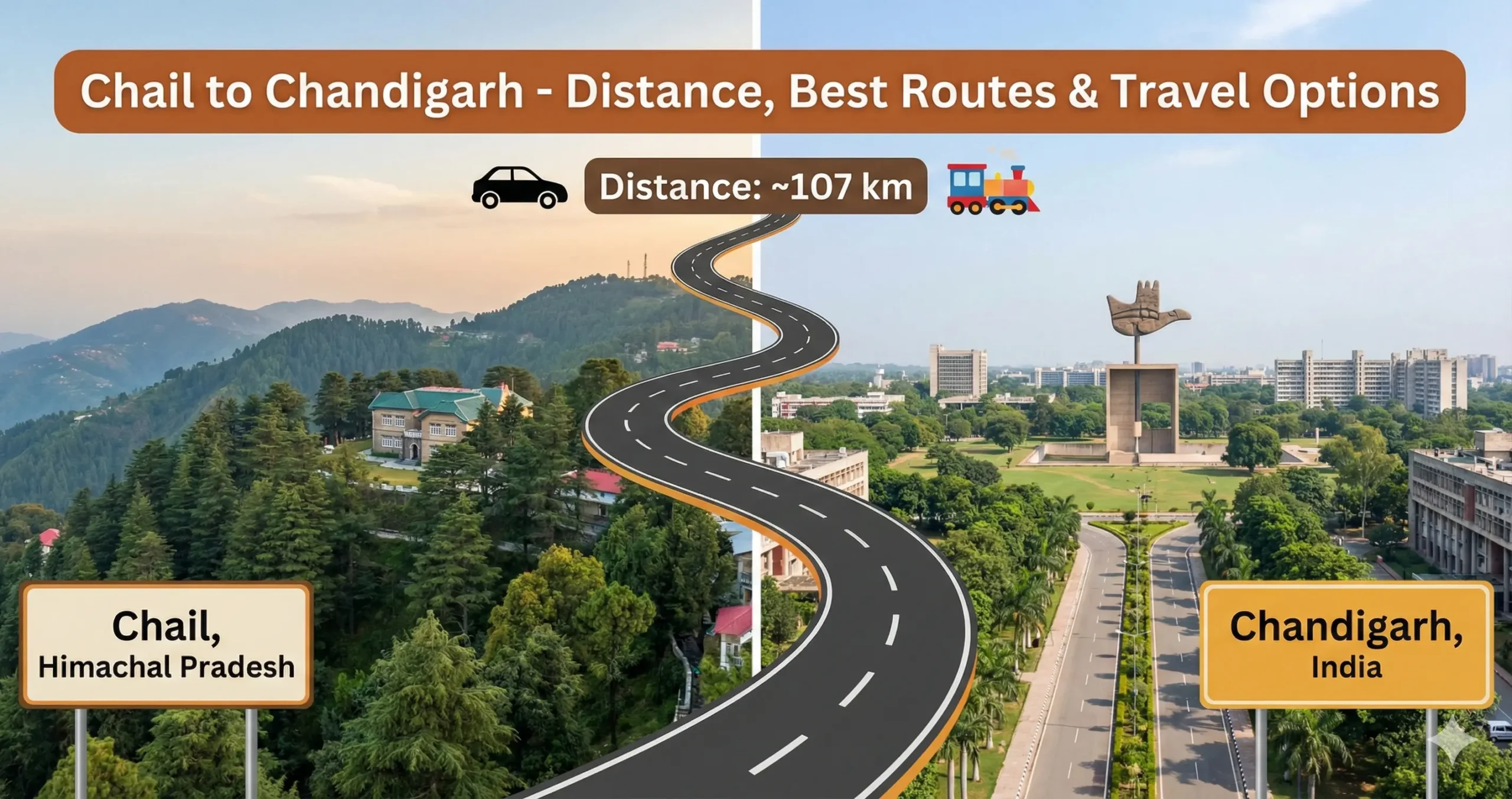 Chail to Chandigarh