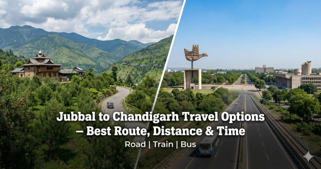 Jubbal to Chandigarh Travel Options