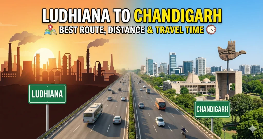 Ludhiana to Chandigarh Route