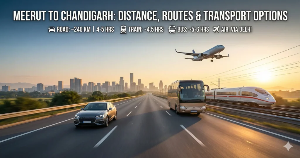 Meerut to Chandigarh
