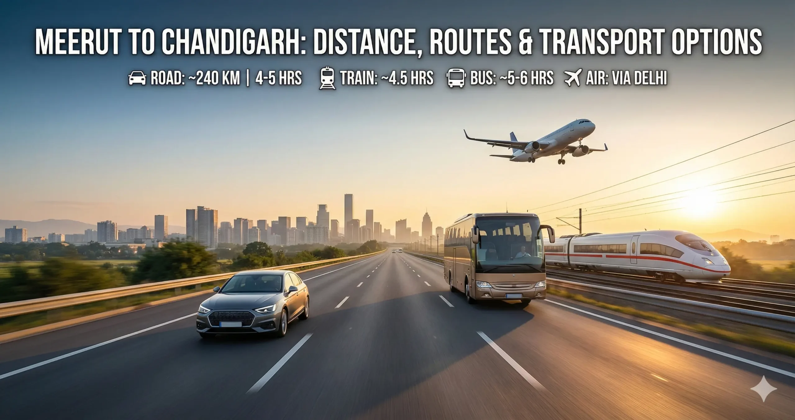 Meerut to Chandigarh