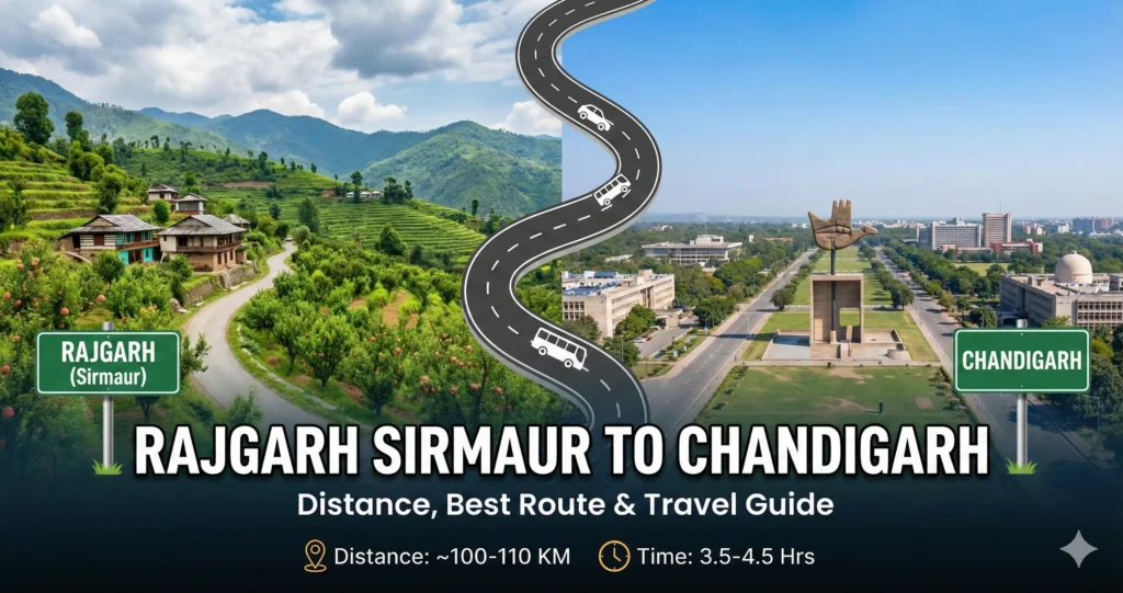 Rajgarh (Sirmaur) to Chandigarh
