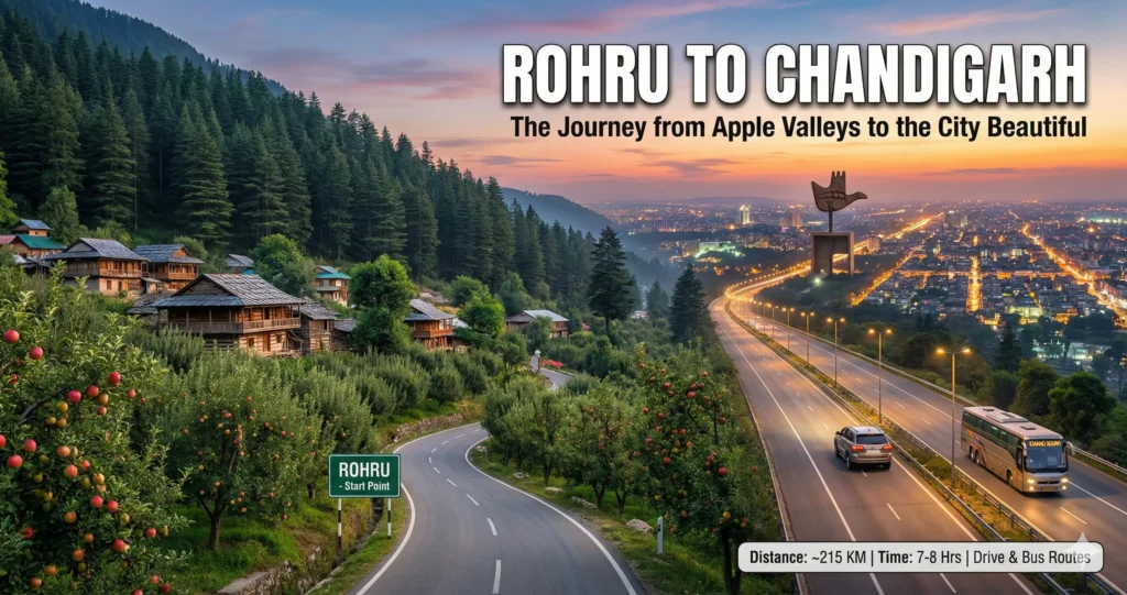 Rohru to Chandigarh Travel Route