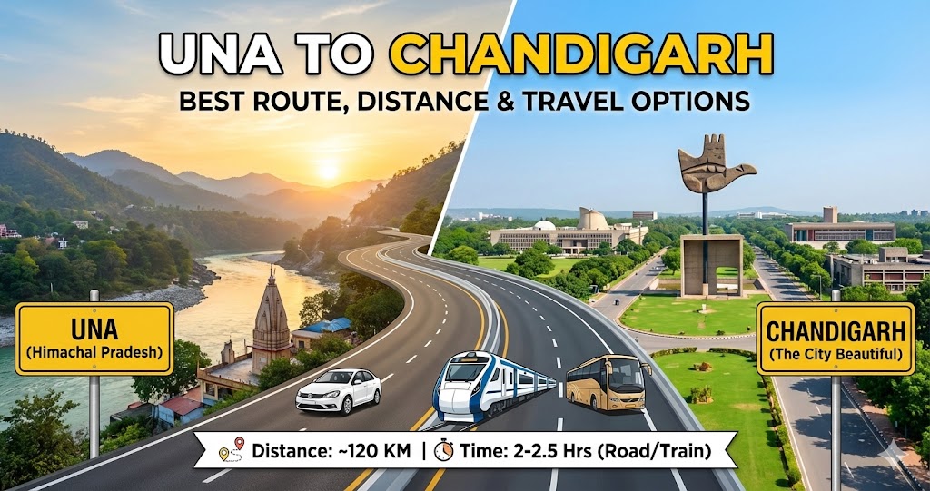 Una to Chandigarh Route