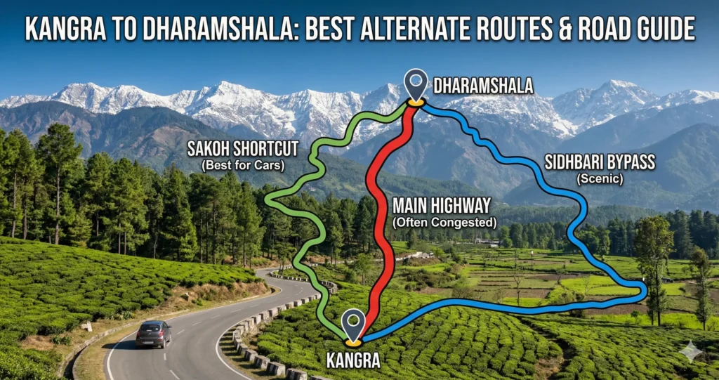 Kangra to Dharamshala Alternate Routes