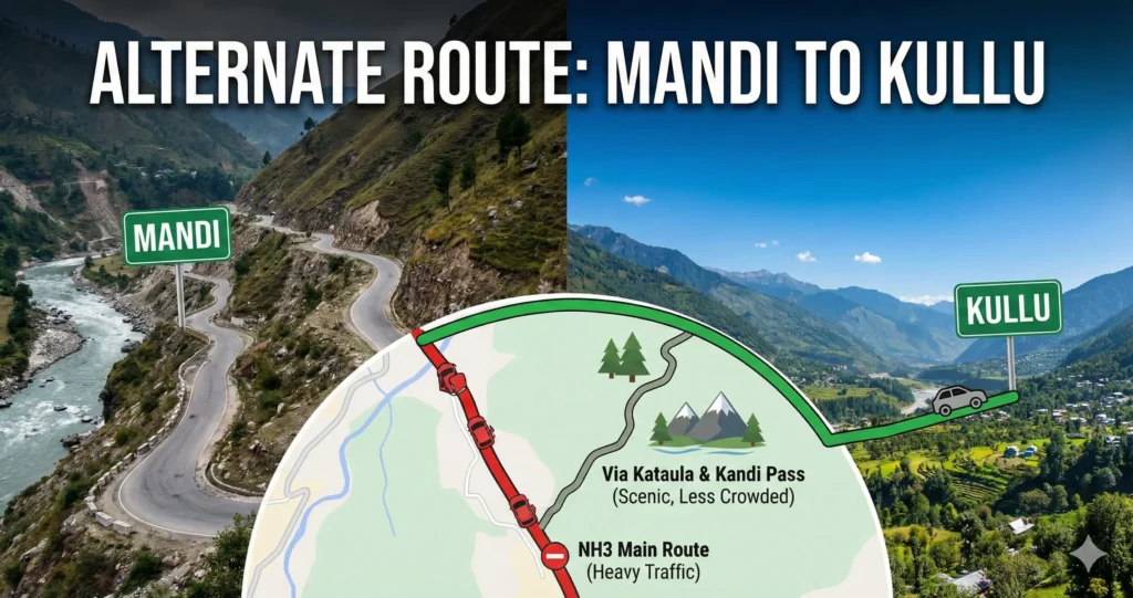 Mandi to Kullu Alternate Route