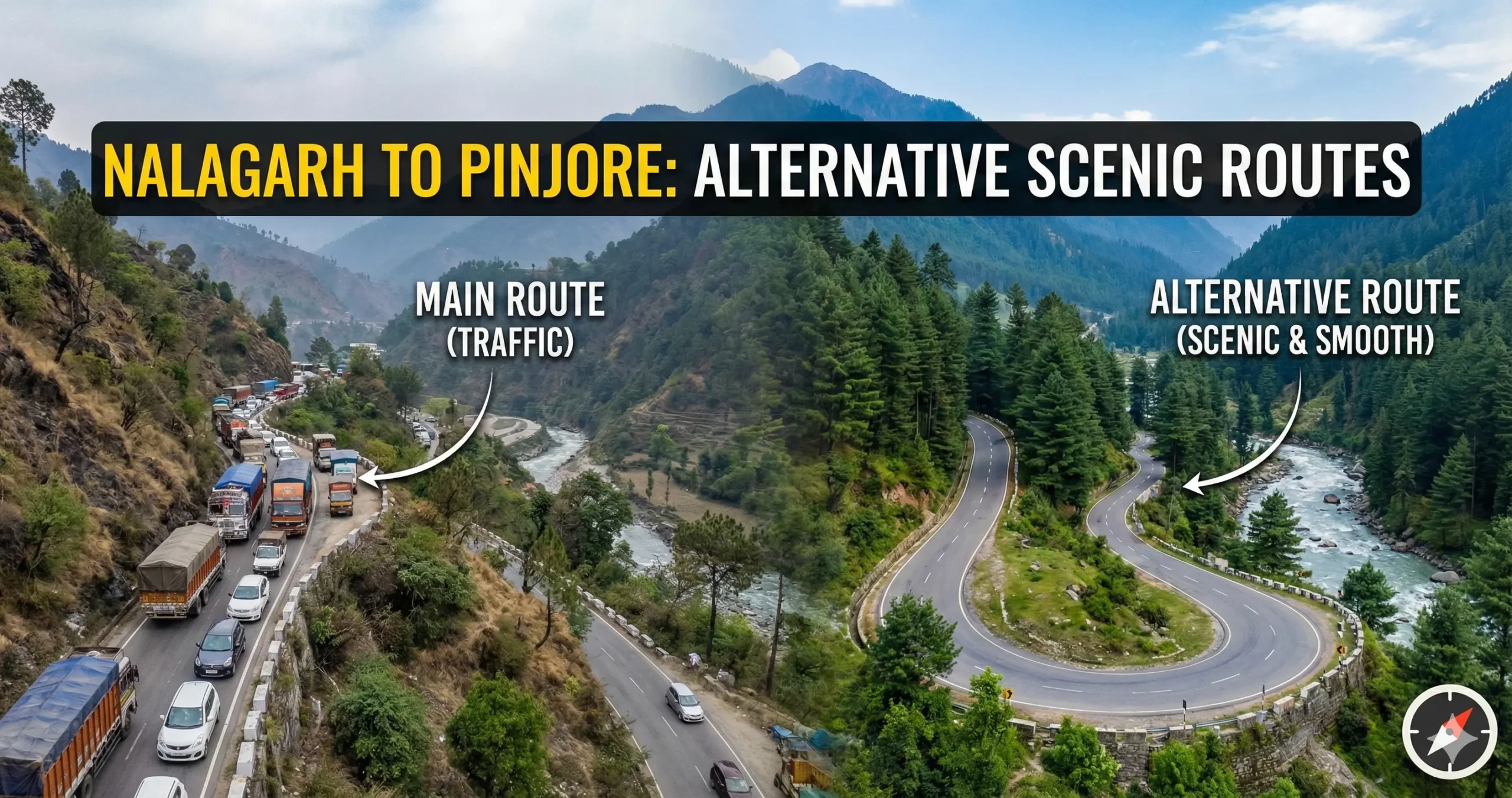 Nalagarh to Pinjore Alternative Route