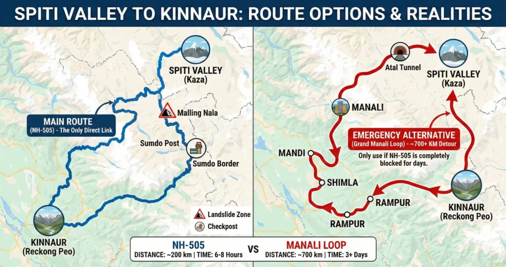 Spiti Valley to Kinnaur Alternate Route