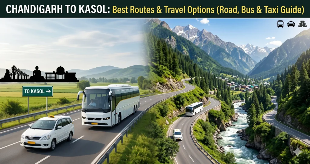 Chandigarh to Kasol Route