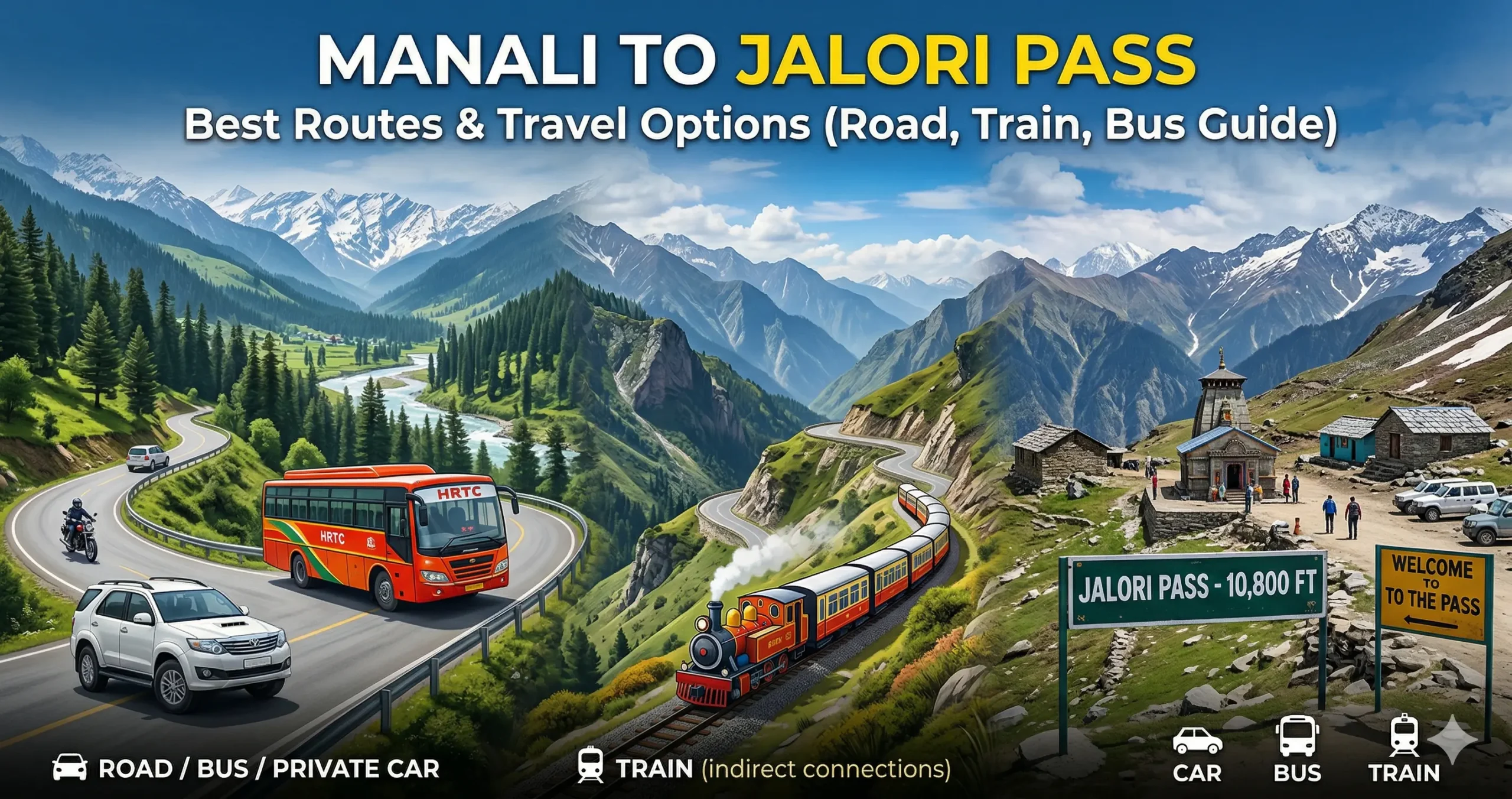 Manali to Jalori Pass Route