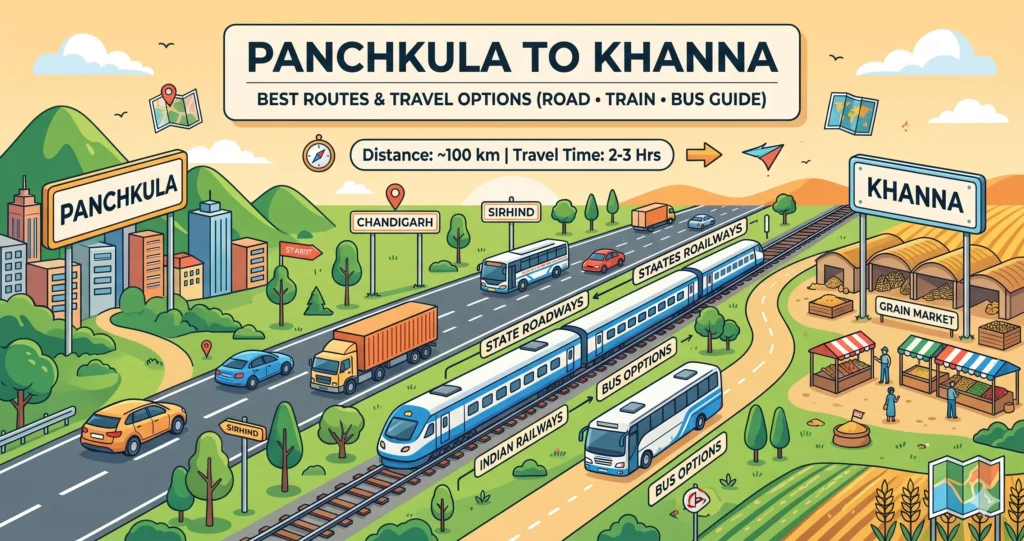 Panchkula to Khanna Route