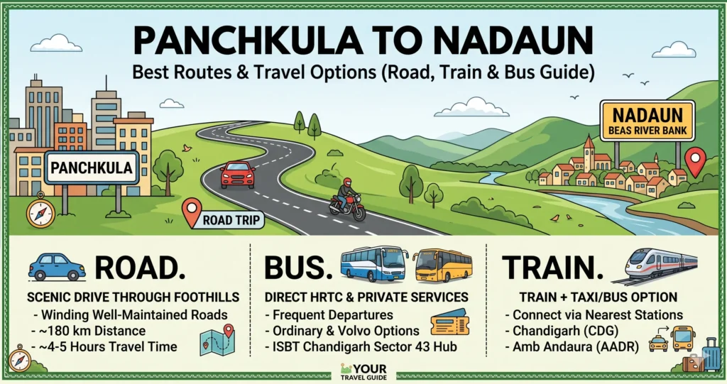 Panchkula to Nadaun Route