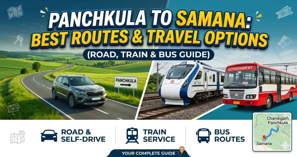 Panchkula to Samana Route