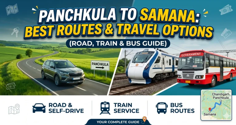 Panchkula to Samana Route