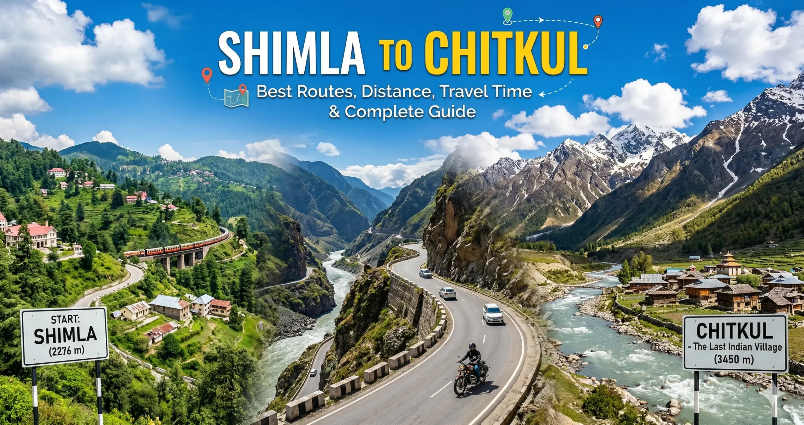 Shimla to Chitkul Route