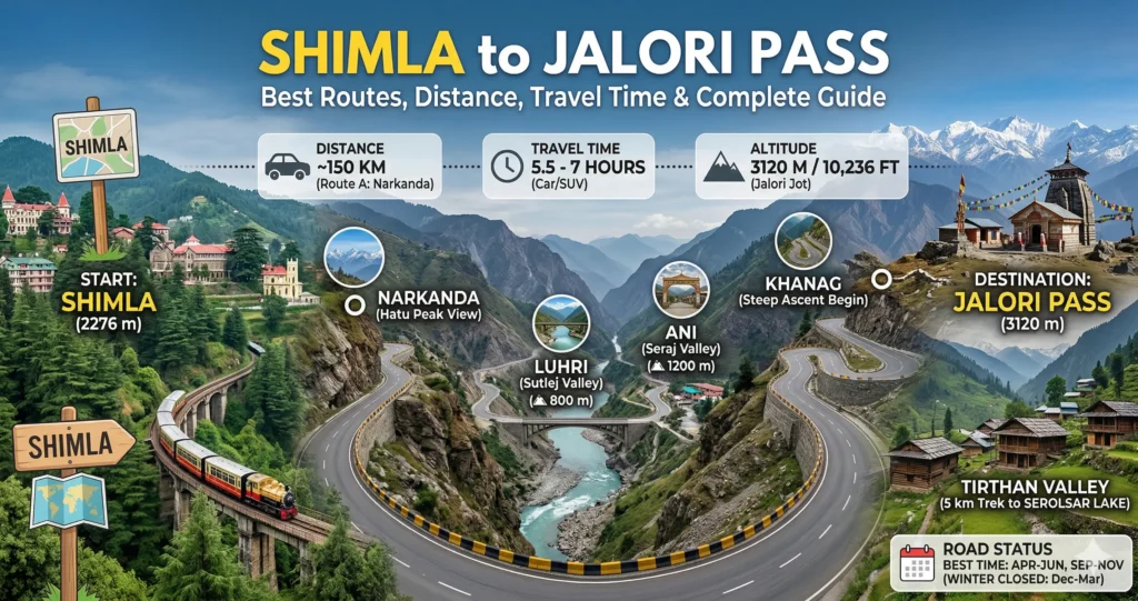 Shimla to Jalori Pass