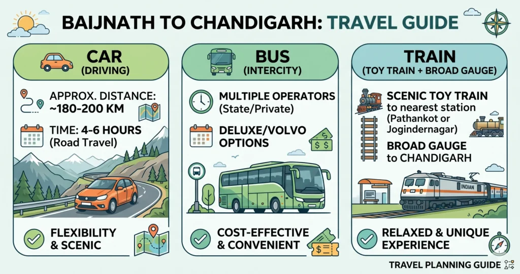 Baijnath to Chandigarh