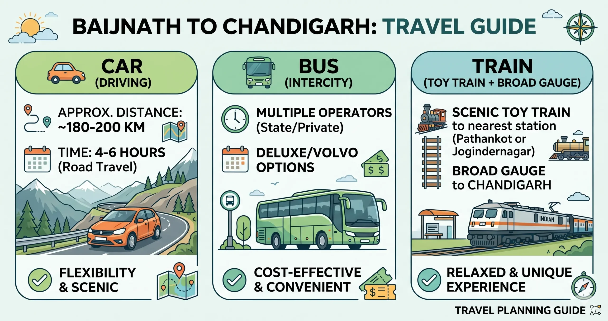 Baijnath to Chandigarh