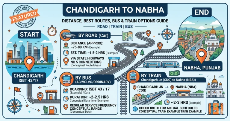 Chandigarh to Nabha Route