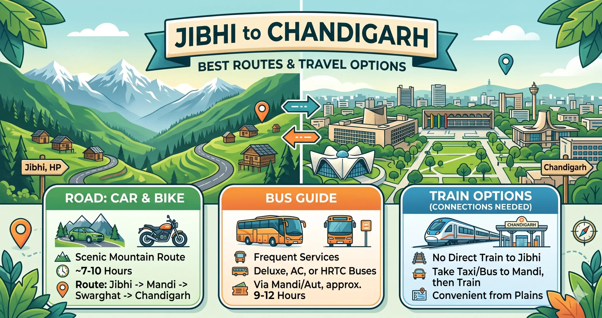 Jibhi to Chandigarh