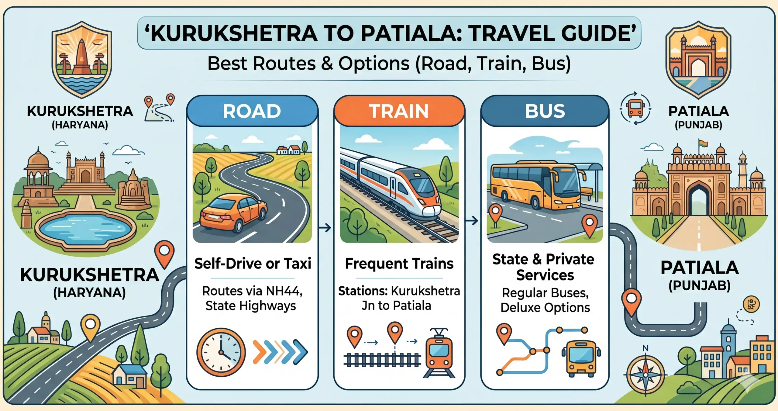 Kurukshetra to Patiala