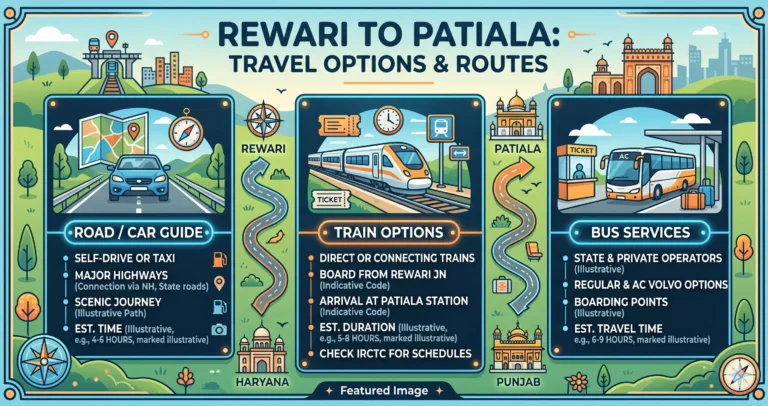 Rewari to Patiala Route