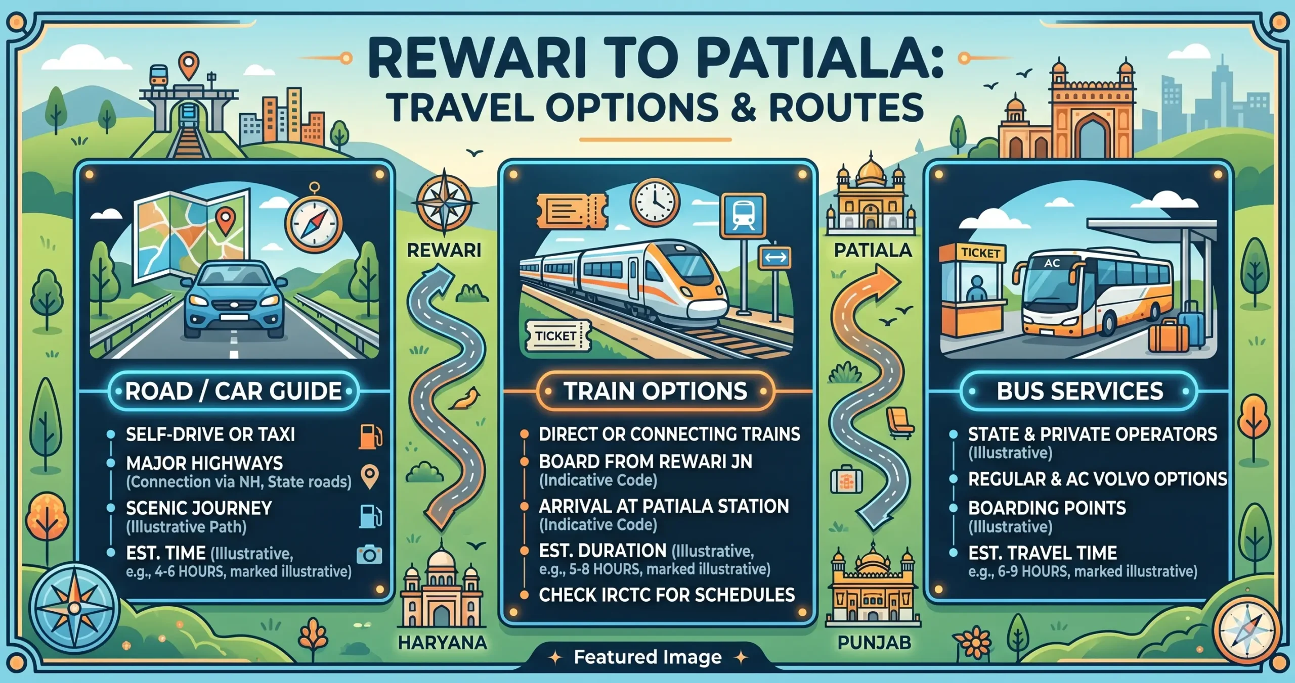 Rewari to Patiala Route
