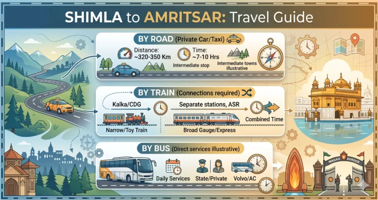 Shimla to Amritsar Route